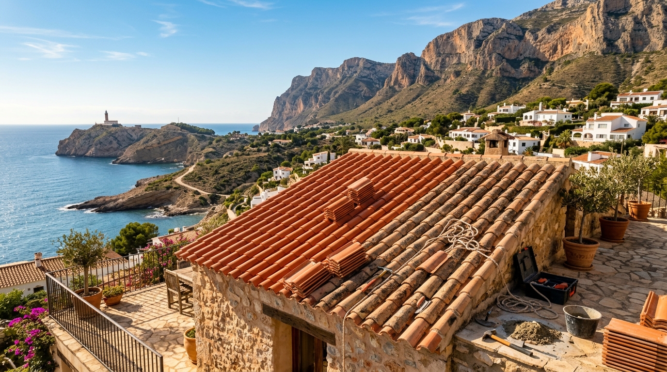 Dakwerkzaamheden voor expats in Alfaz del Pi, Costa Blanca, Spanje