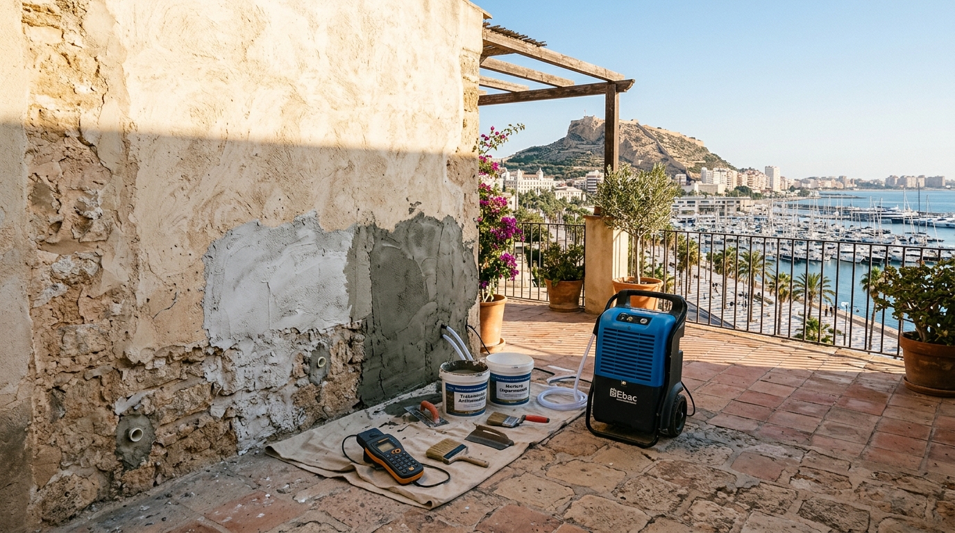 Vochtbestrijding & Schimmelbehandeling voor expats in Alicante, Costa Blanca, Spanje