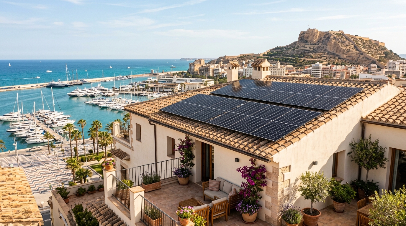 Zonnepanelen Installatie voor expats in Alicante, Costa Blanca, Spanje