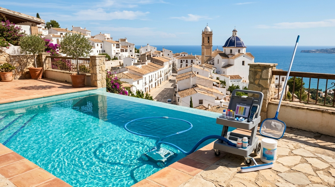 Zwembadonderhoud voor expats in Altea, Costa Blanca, Spanje
