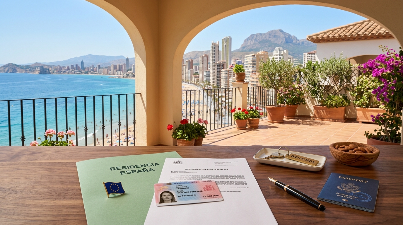 Residencia y Tarjeta TIE para extranjeros en Benidorm, Costa Blanca, España