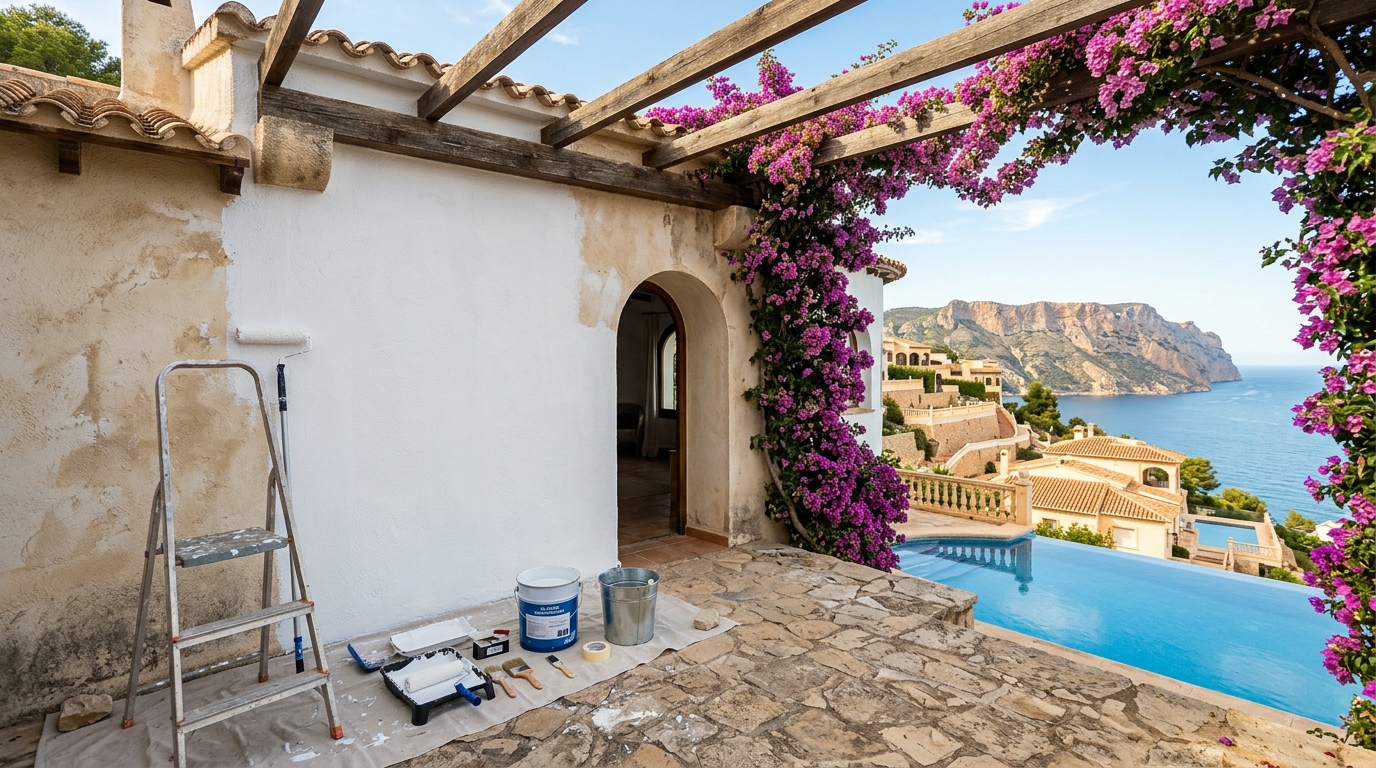 Schilder- & Decoratiewerk voor expats in Benitachell, Costa Blanca, Spanje