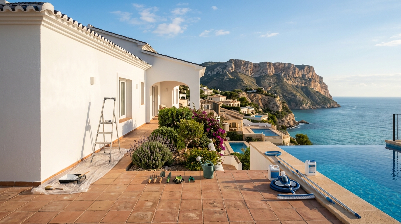 Coördinatie Woningonderhoud voor woningeigenaren in Benitachell, Costa Blanca, Spanje