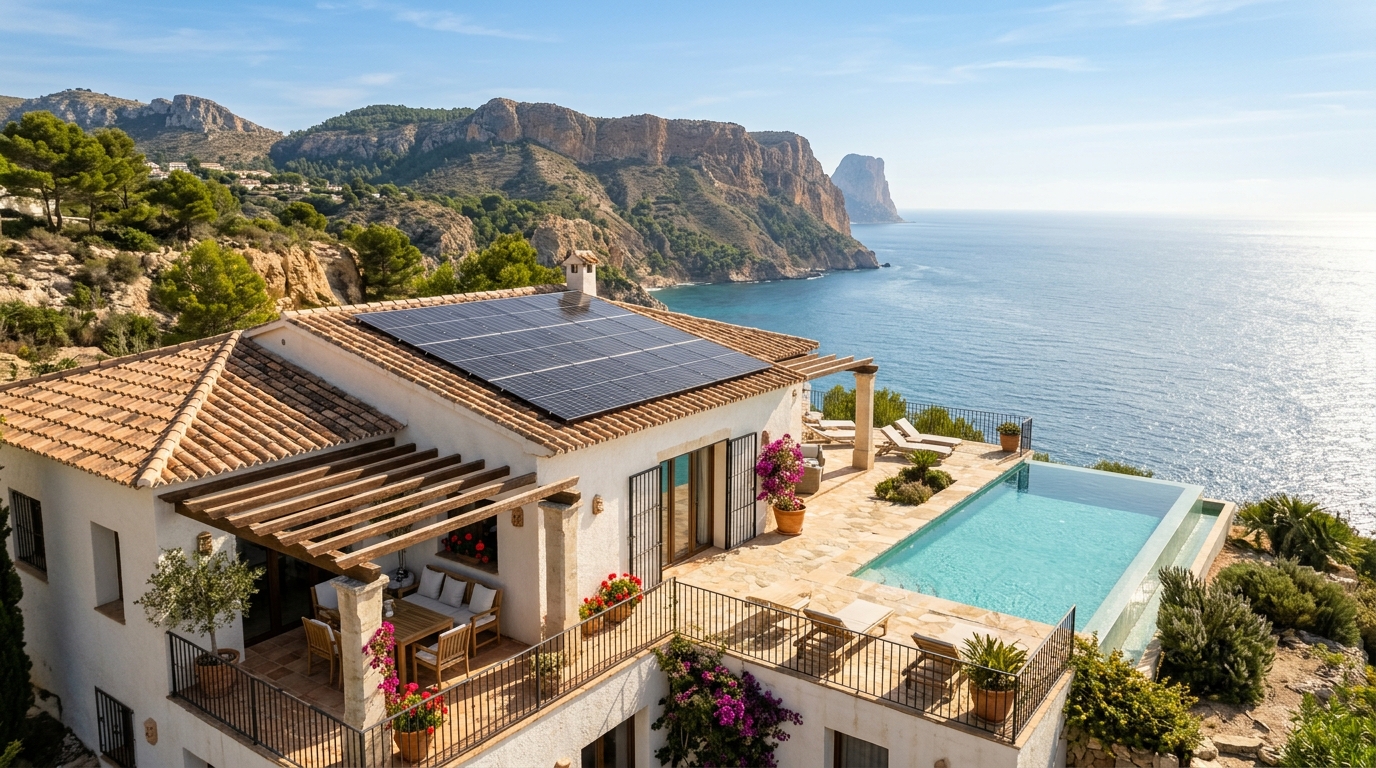 Zonnepanelen Installatie voor expats in Benitachell, Costa Blanca, Spanje
