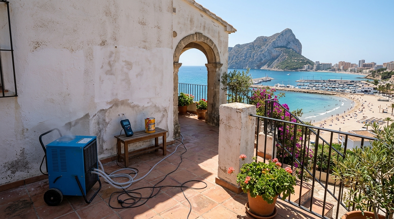 Vochtbestrijding & Schimmelbehandeling voor expats in Calpe, Costa Blanca, Spanje