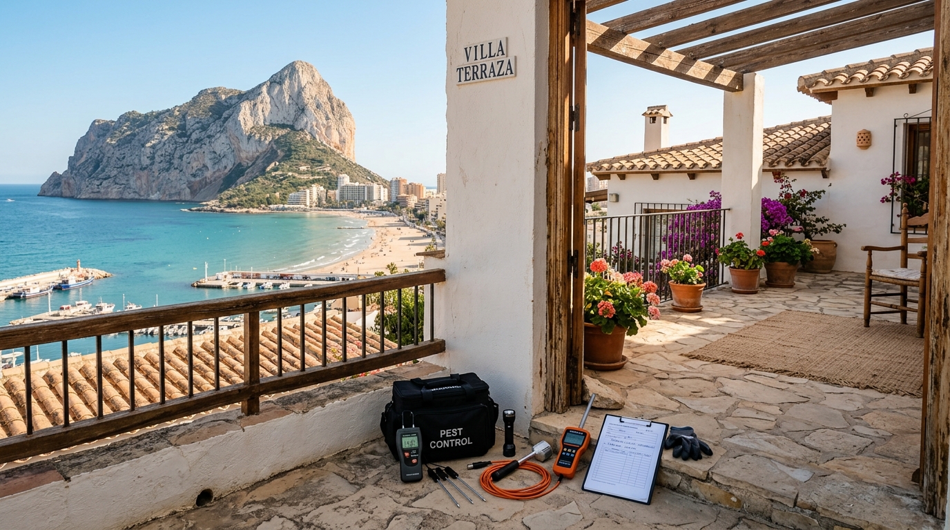 Ongediertebestrijding voor expats in Calpe, Costa Blanca, Spanje