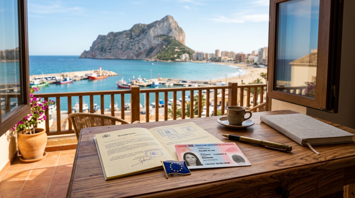 Residencia y Tarjeta TIE para extranjeros en Calpe, Costa Blanca, España