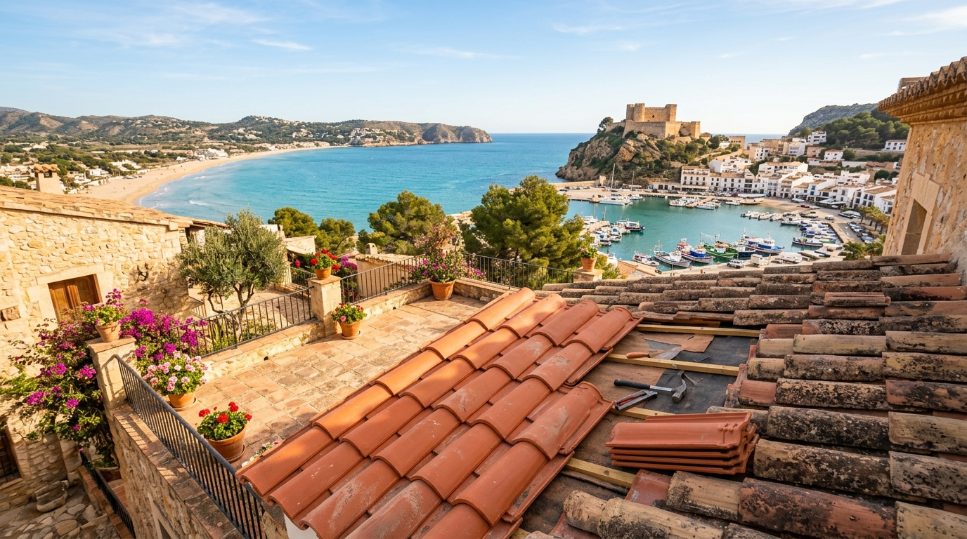 Dakwerkzaamheden voor expats in Dénia, Costa Blanca, Spanje