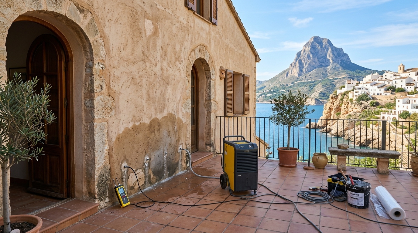 Vochtbestrijding & Schimmelbehandeling voor expats in Finestrat, Costa Blanca, Spanje