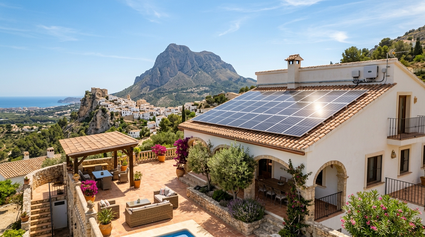Zonnepanelen Installatie voor expats in Finestrat, Costa Blanca, Spanje