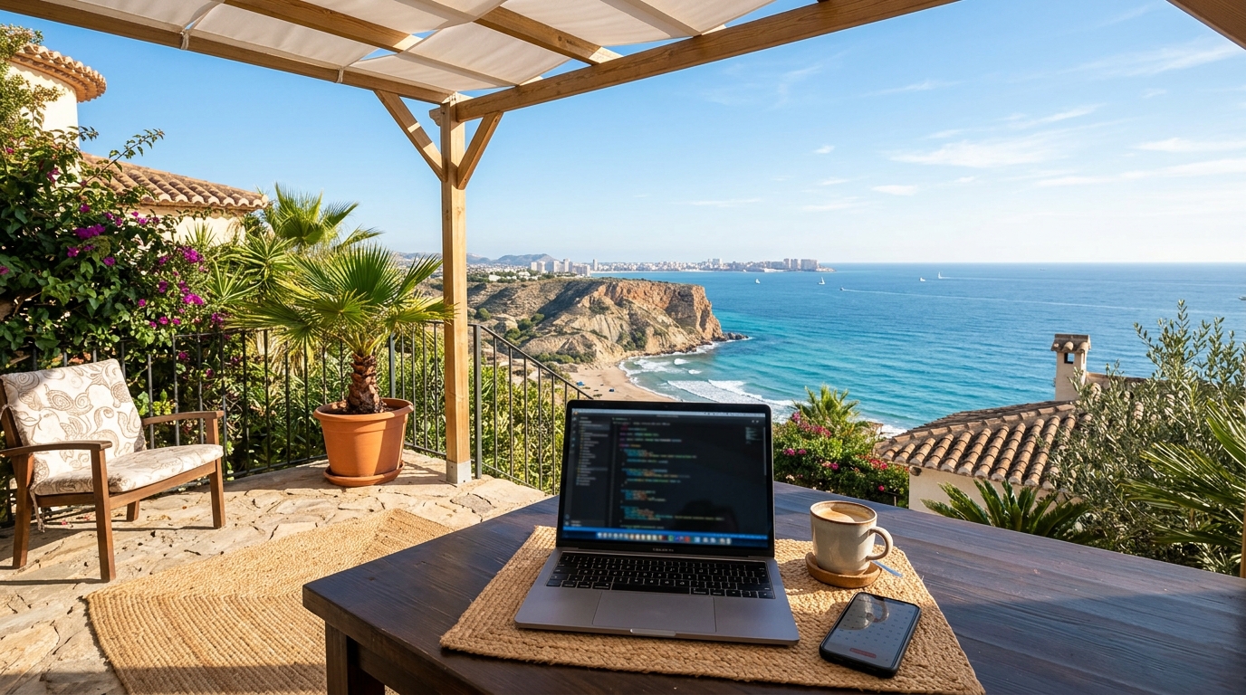 Visado Nómada Digital para extranjeros en Gran Alacant, Costa Blanca, España