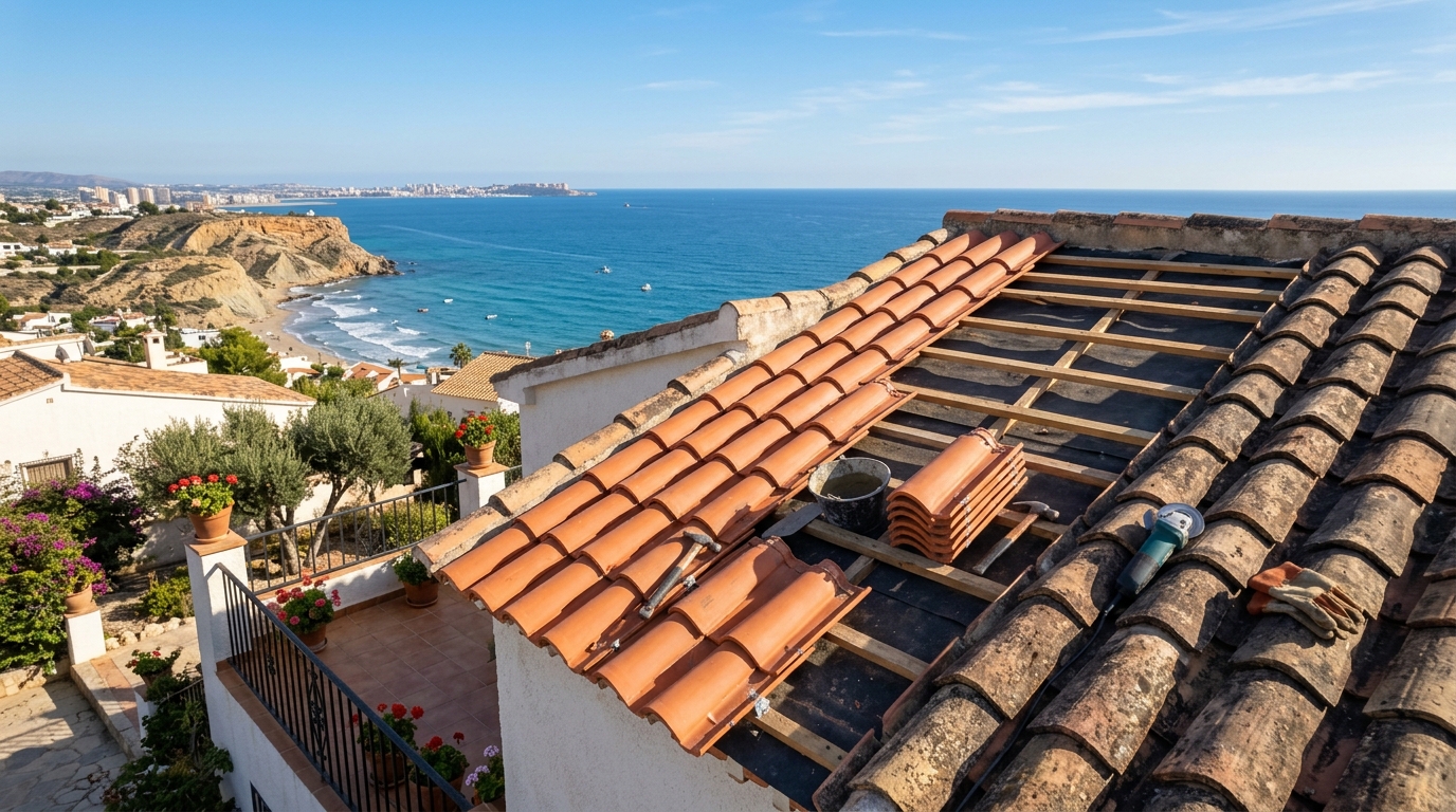 Dakwerkzaamheden voor expats in Gran Alacant, Costa Blanca, Spanje