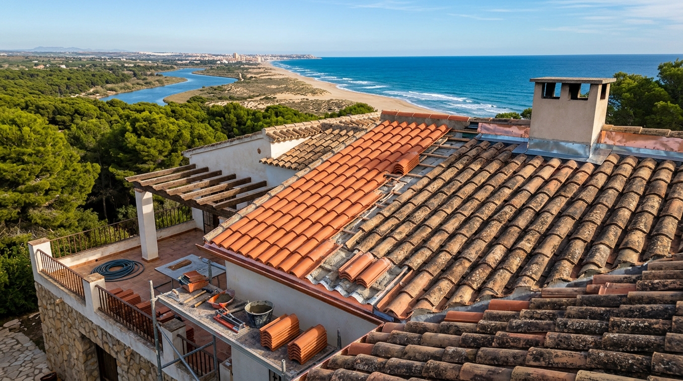 Dakwerkzaamheden voor expats in Guardamar del Segura, Costa Blanca, Spanje