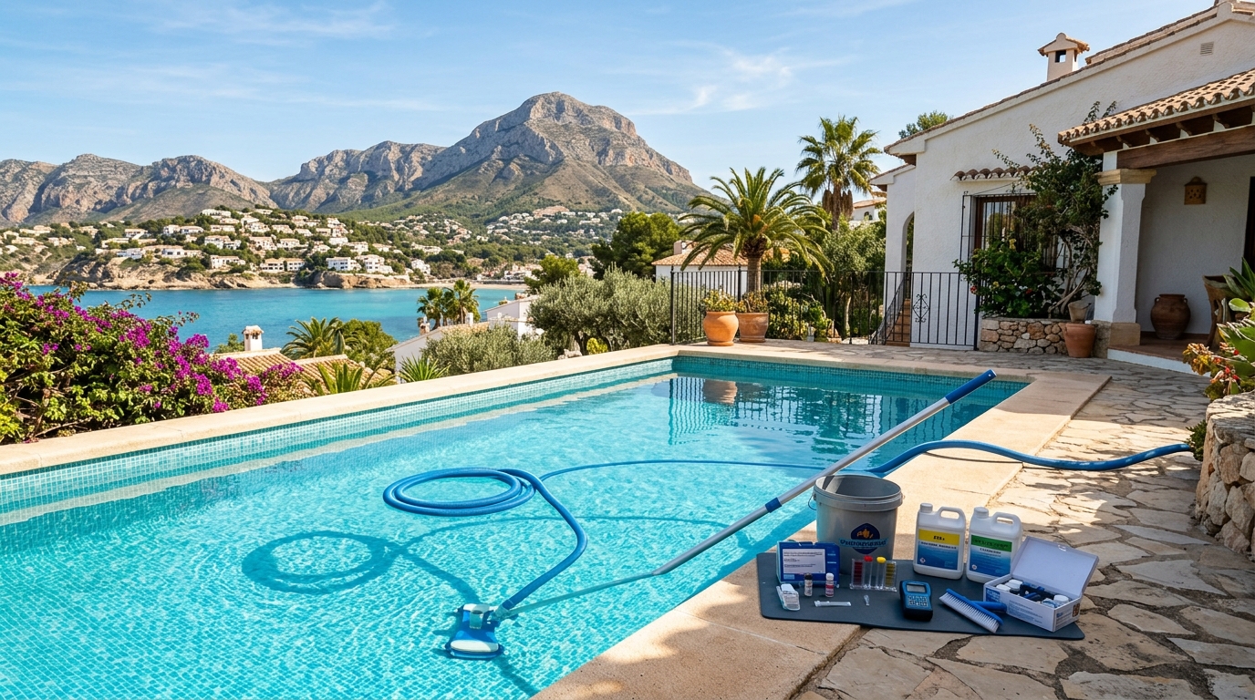 Mantenimiento de Piscinas para extranjeros en Jávea, Costa Blanca, España