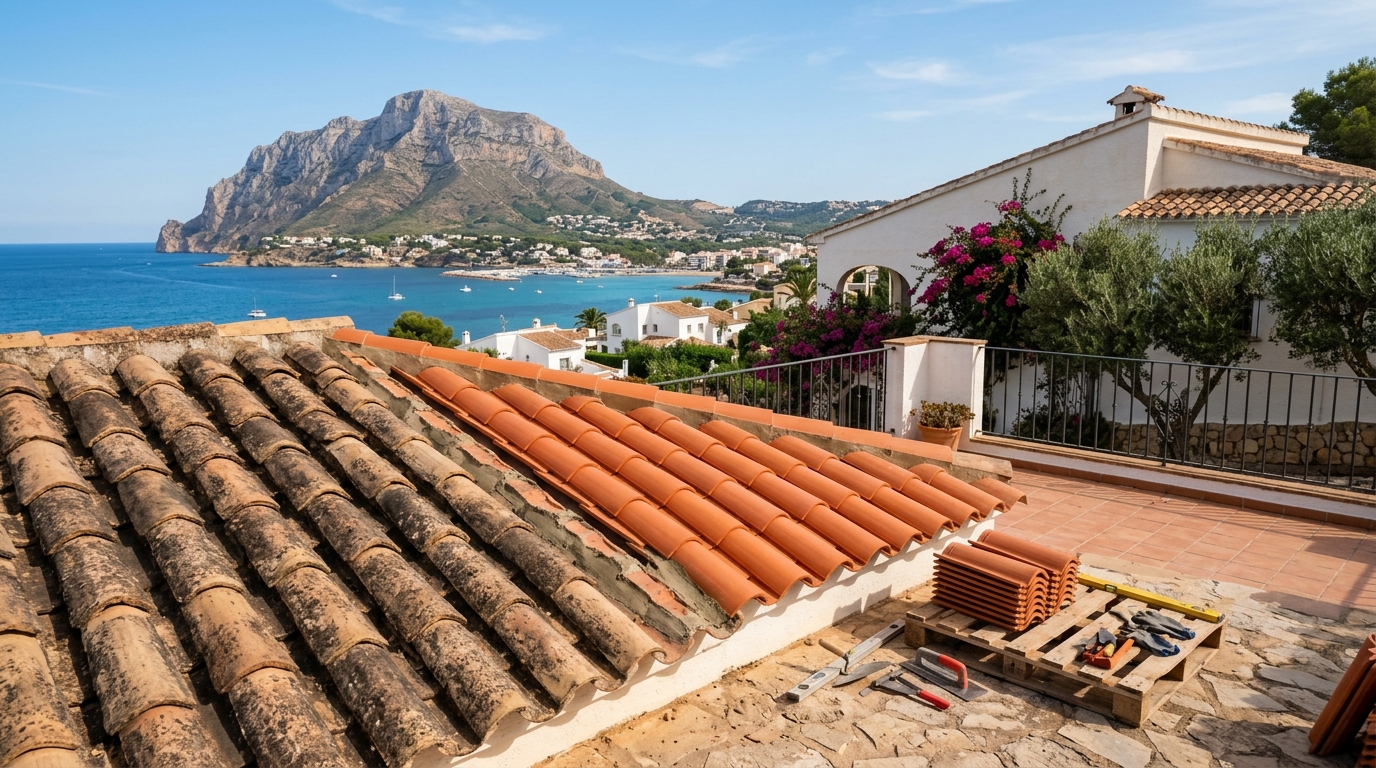 Servicios de Tejados para extranjeros en Jávea, Costa Blanca, España