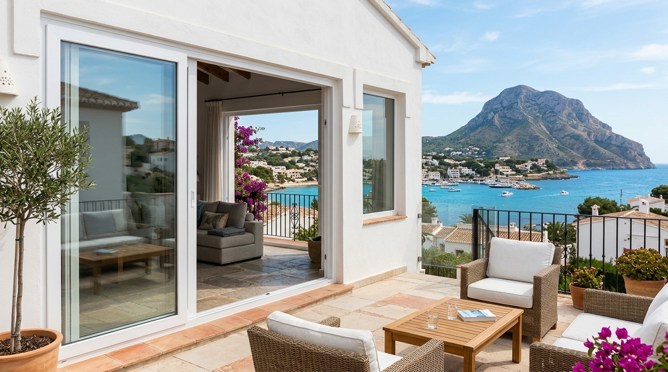 Ventanas y Acristalamiento para extranjeros en Jávea, Costa Blanca, España