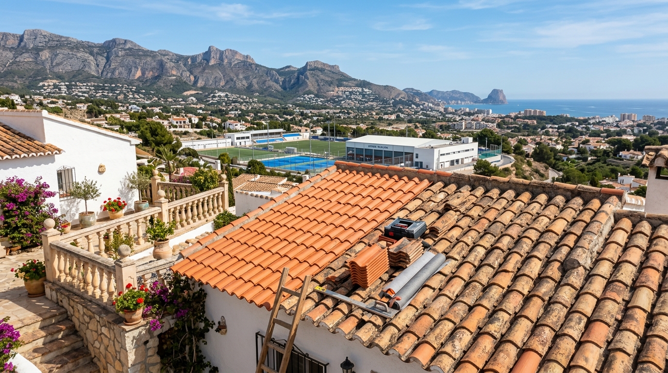 Dakwerkzaamheden voor expats in La Nucía, Costa Blanca, Spanje