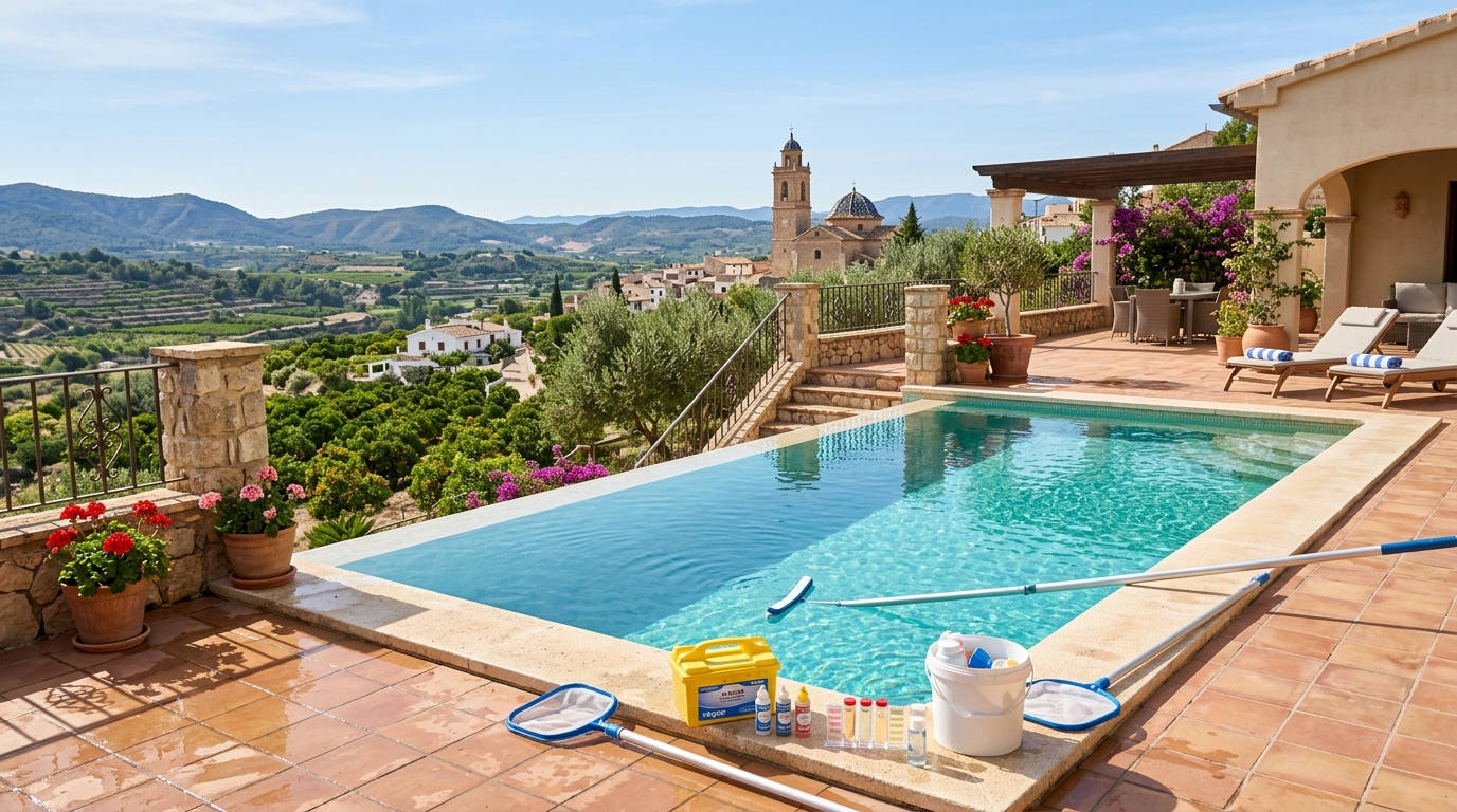 Zwembadonderhoud voor expats in Ondara, Costa Blanca, Spanje