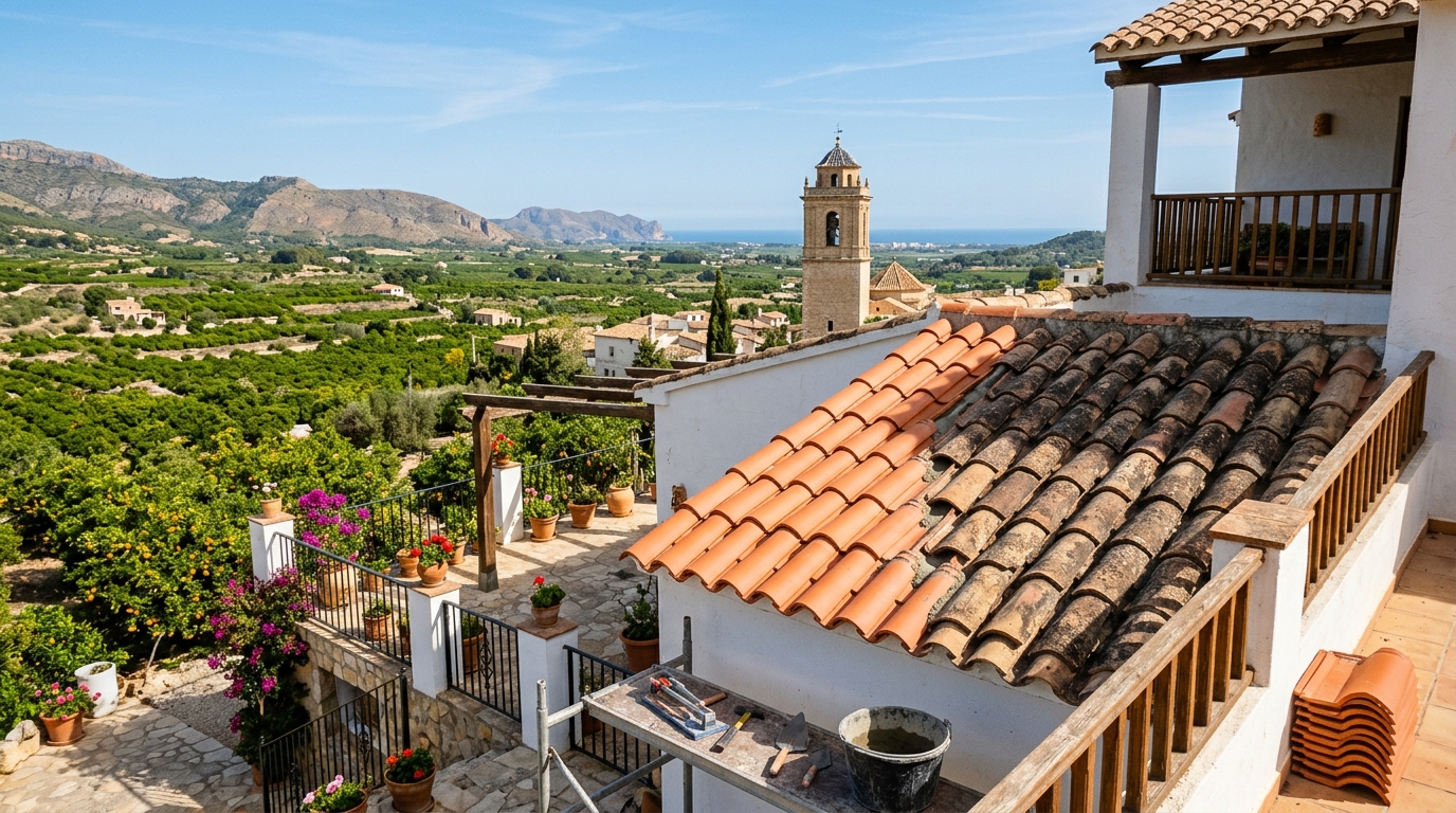 Dakwerkzaamheden voor expats in Ondara, Costa Blanca, Spanje