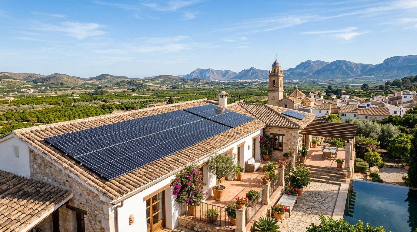 Zonnepanelen Installatie voor expats in Ondara, Costa Blanca, Spanje