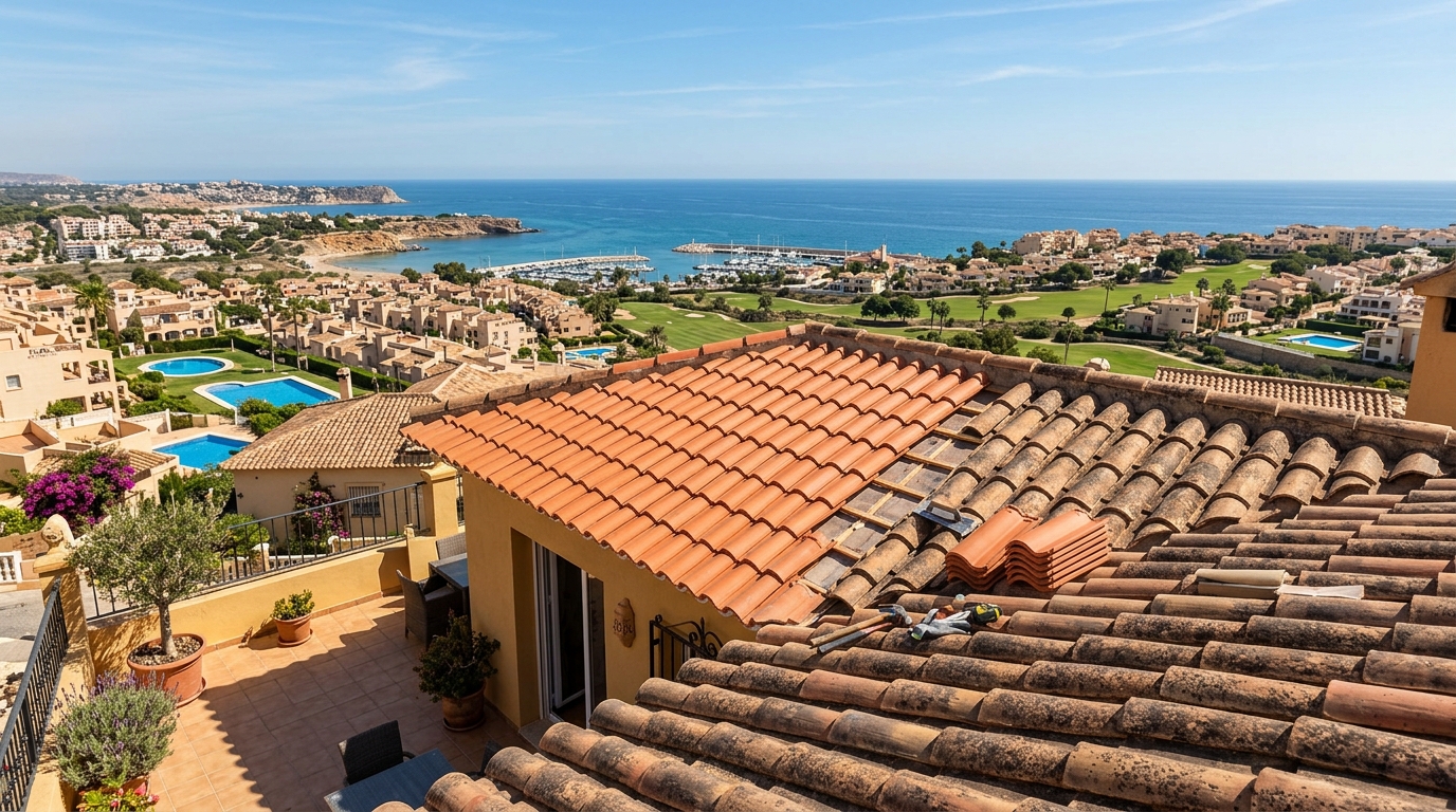 Dakwerkzaamheden voor expats in Orihuela Costa, Costa Blanca, Spanje