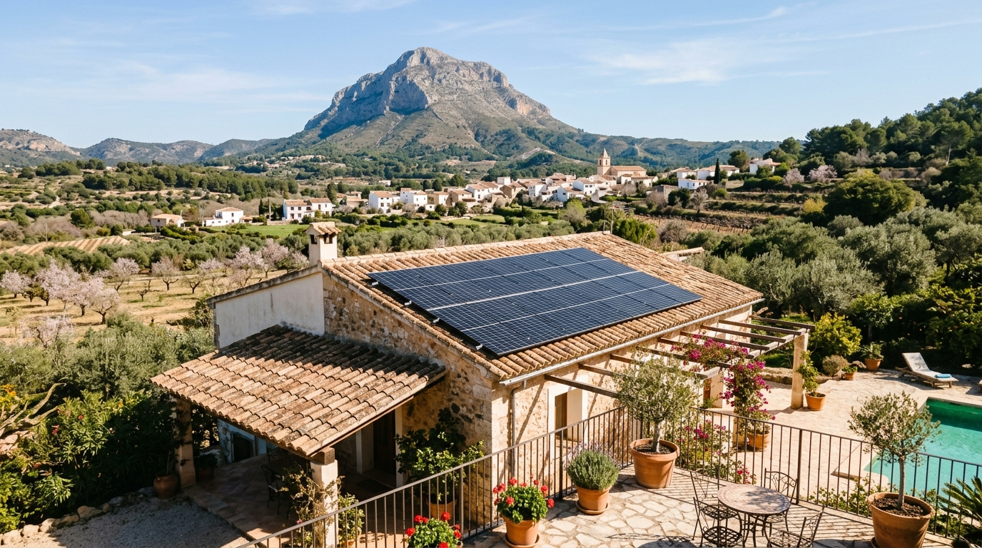 Zonnepanelen Installatie voor expats in Pedreguer, Costa Blanca, Spanje
