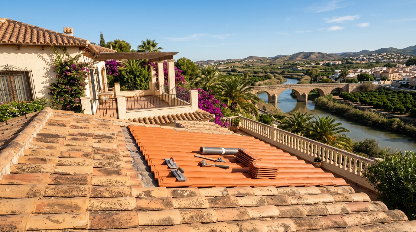 Dakwerkzaamheden voor expats in Rojales, Costa Blanca, Spanje