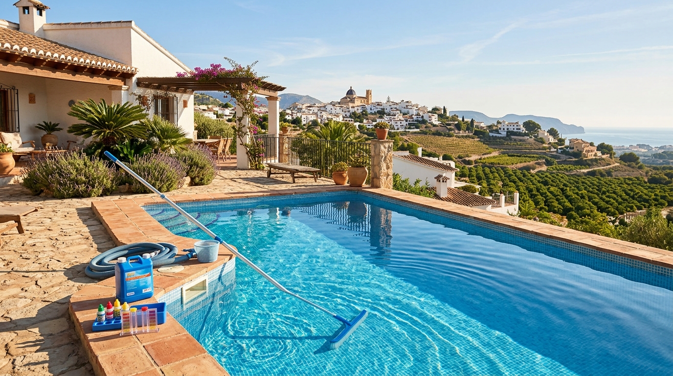 Zwembadonderhoud voor expats in San Miguel de Salinas, Costa Blanca, Spanje