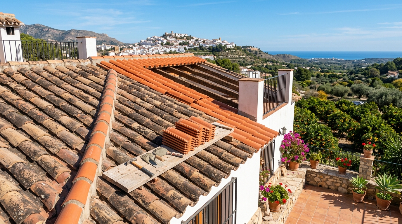 Dakwerkzaamheden voor expats in San Miguel de Salinas, Costa Blanca, Spanje