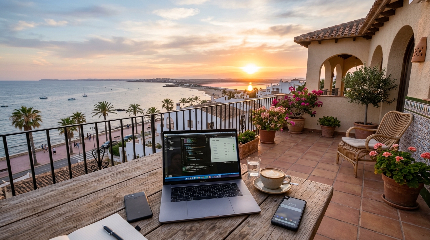 Digitalt Nomadvisum Spanien för expats i Torrevieja, Costa Blanca, Spanien