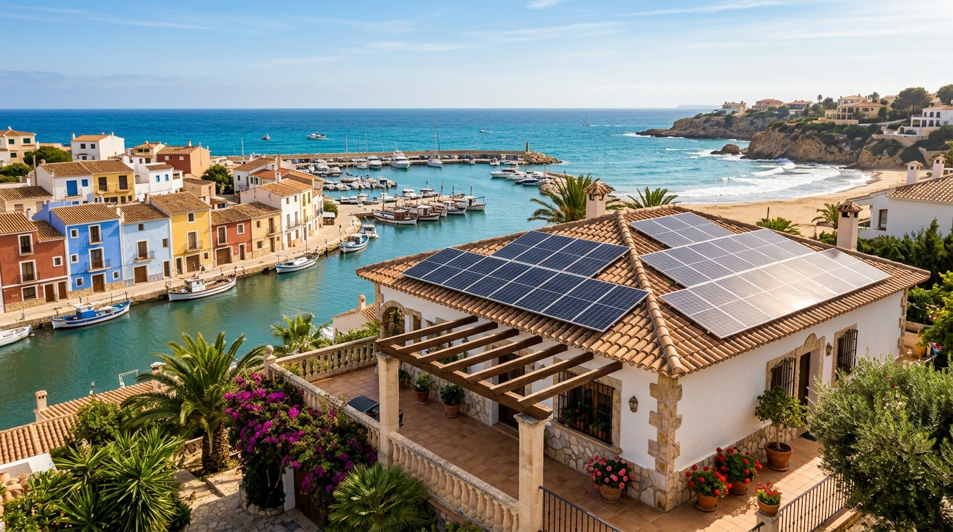 Zonnepanelen Installatie voor expats in Villajoyosa, Costa Blanca, Spanje